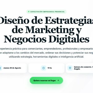 Diseño de Estrategias de Marketing y Negocios Digitales - Entrada Presencial
